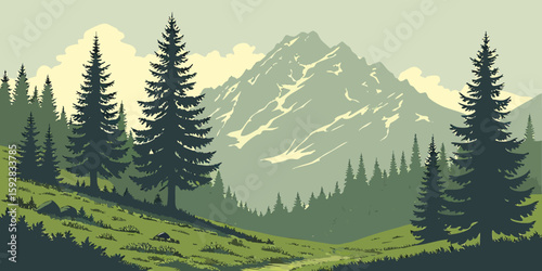 winter forest background