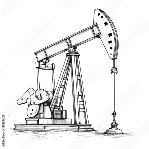 Oil Pump Sketch for Extraction Process