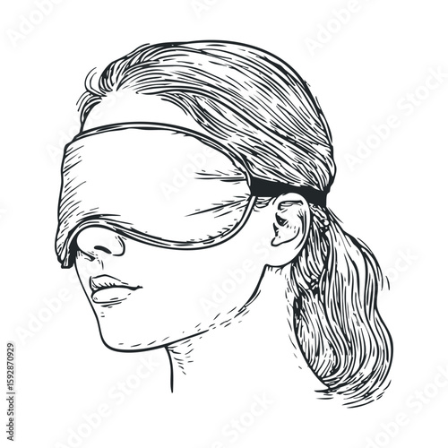 Relaxing with a sleep mask for restful nights
