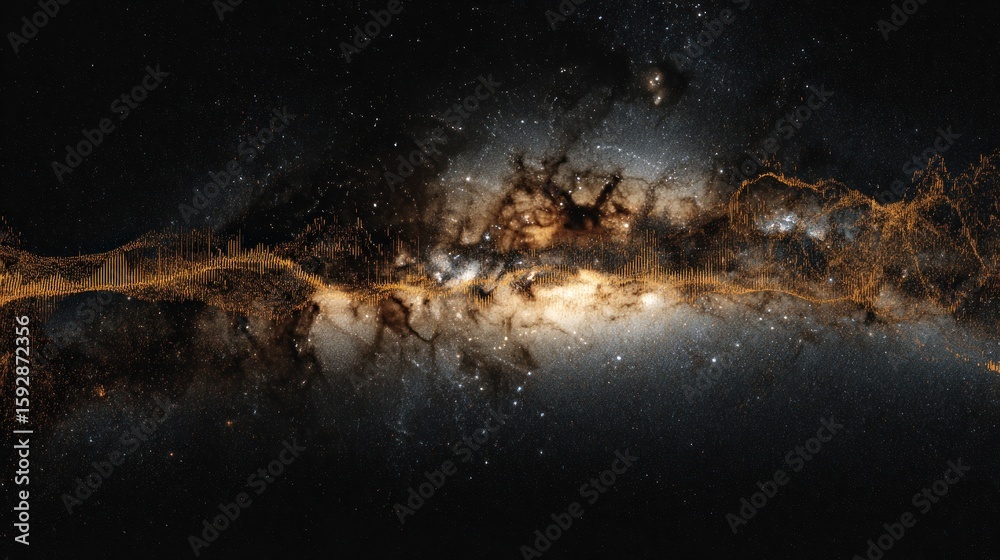 Fototapeta premium Abstract representation of a cosmic nebula.