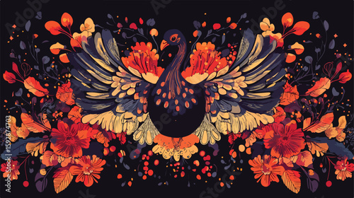Thanksgiving Celebration Card with Turkey