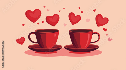 Valentine's Day Coffee Cup Greeting Card