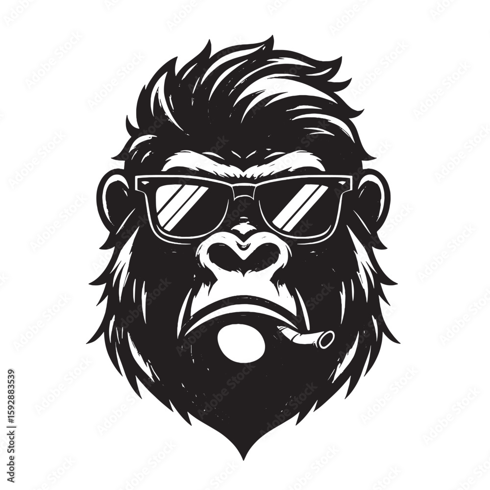 Fototapeta premium Gorilla With Glasses
