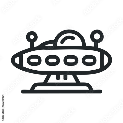Futuristic spaceship design for storytelling and creative projects