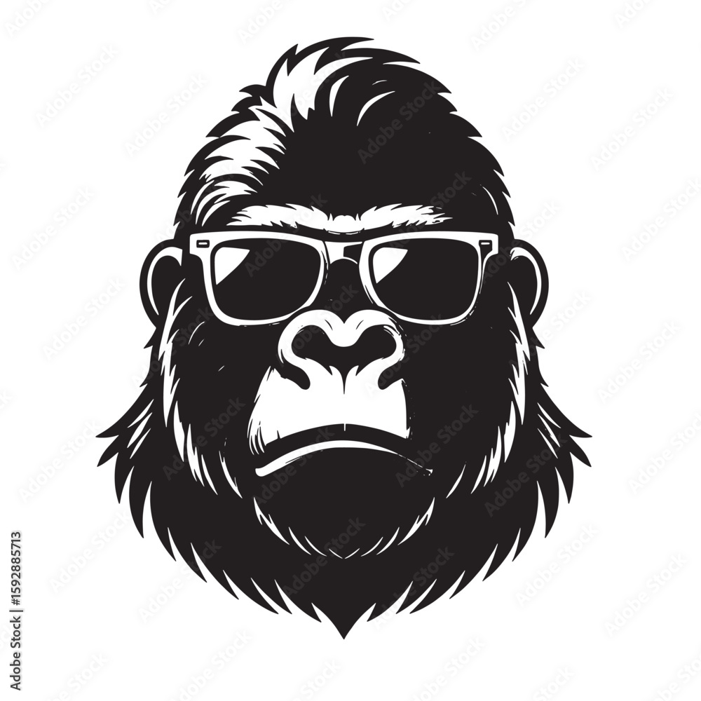 Fototapeta premium Gorilla With Glasses