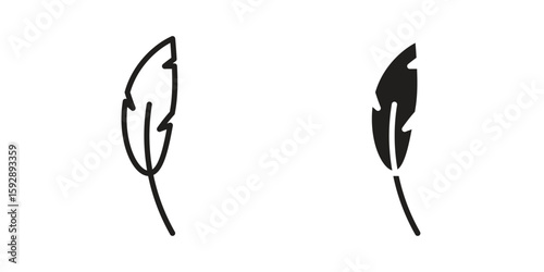 Light weight icon. concept solid and line style in black. EPS 10