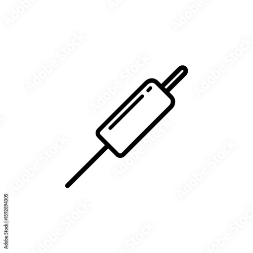 Medical syringe administers injection during treatment in sterile environment background