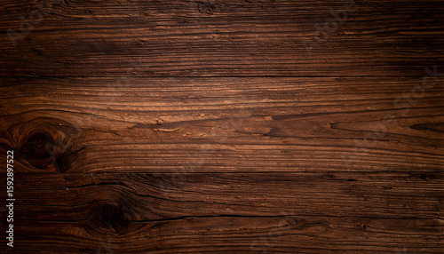 Old dark brown wooden planks create a rough, natural hardwood texture for a vintage wall or floor backdrop