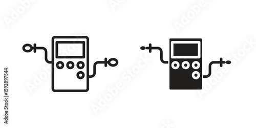 Dialysis icon. concept solid and line style in black. EPS 10