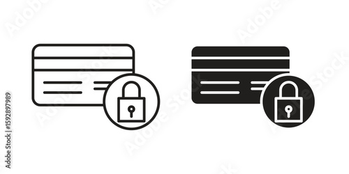 Credit limit icon. concept solid and line style in black. EPS 10