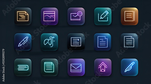 
Digital Signature icon set multiple style collection ,Identity Verification Icons for Contracts, Encrypted Sign Icons for Secure Files, Secure Agreement Icons for Legal Documents, Signing Process 