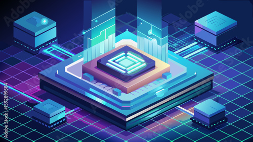 Data science platform data analytics and data visualization with digital transformation design silhouette