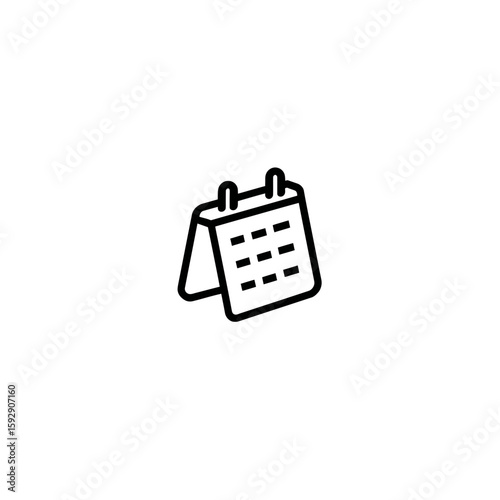 Minimalist calendar displays dates against clean backdrop details events