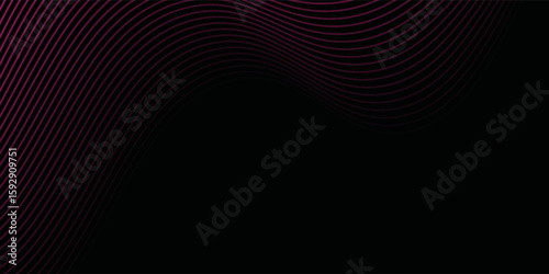 Lines abstract background black and colorful waves pattern. Abstract background. Optical illusion, wavy modern arts