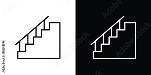 Foto Stairs icon. pictogram. flat vector sign. Vector Eps 10