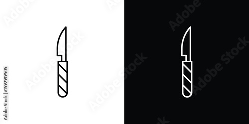 Obraz na płótnie Scalpel icon. pictogram. flat vector sign. Vector Eps 10