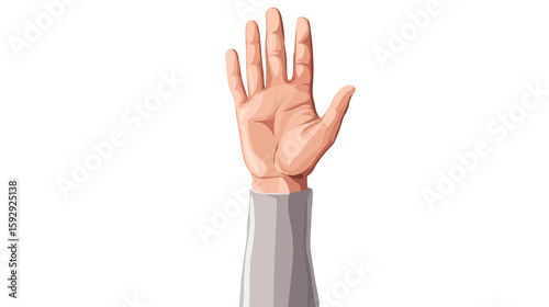 Elevated Gray Sleeve Vector Illustration