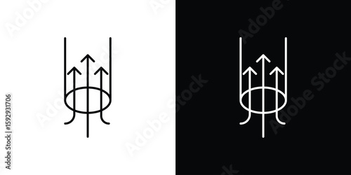 Billede på lærred Air suction icon. pictogram. flat vector sign. Vector Eps 10