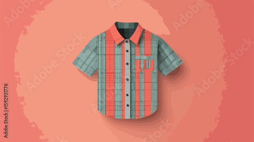 Father's Day card with male shirt