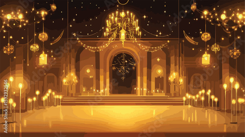 Elegant Hanukkah celebration card design
