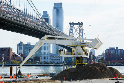 Construction Crane in East River Park