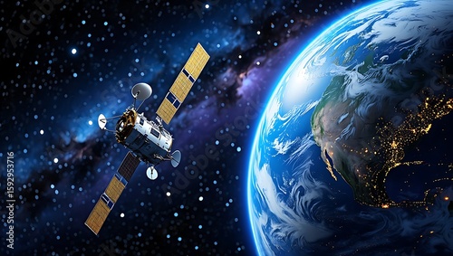 Advanced Satellite Technology Observing Earth from the Vastness of Space