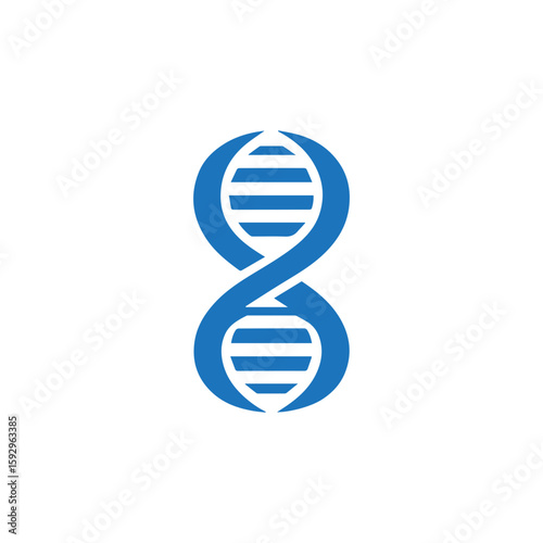 minimalist DNA icon.