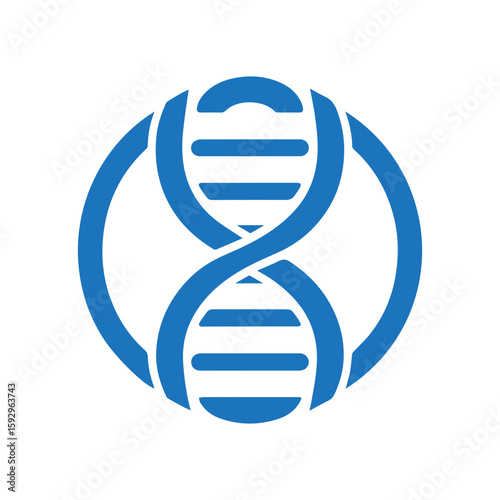 minimalist DNA icon.