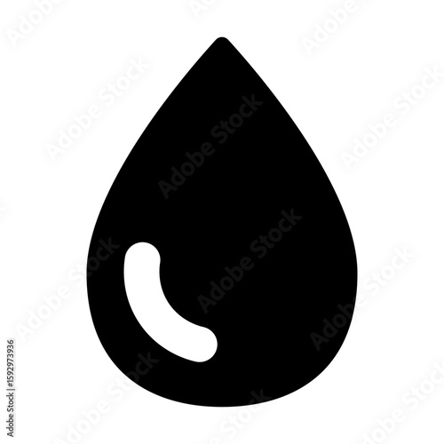 水滴マークのシルエットアイコン