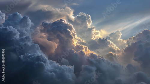 Partly Cloudy Sky On Sunny Day