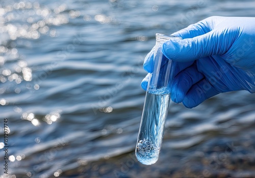 Water sample in test tube