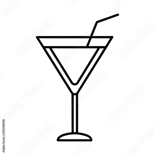 Whine glass vector on white background