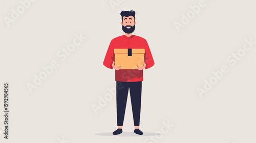 Community Charity Donation Box Vector Illustration