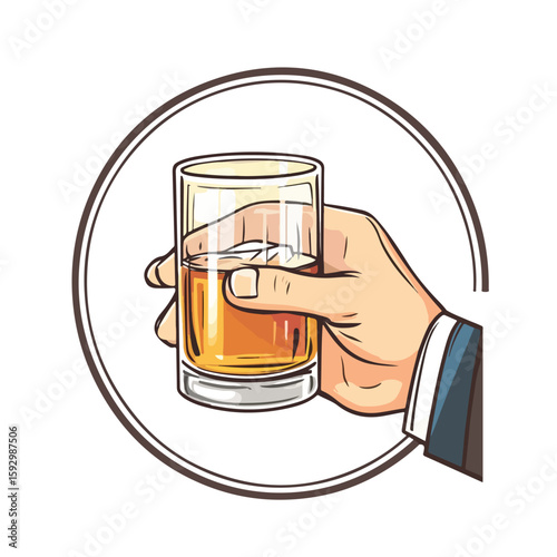 Alcohol Hand Rub Cartoon Vector Illustration
