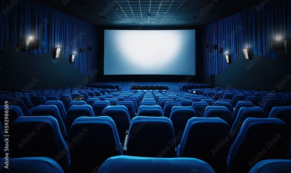 Fototapeta premium Empty movie theater (1)