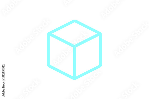 Realistic vector depiction of interconnected blockchain shapes, representing isometric blockchain and cryptocurrency technology