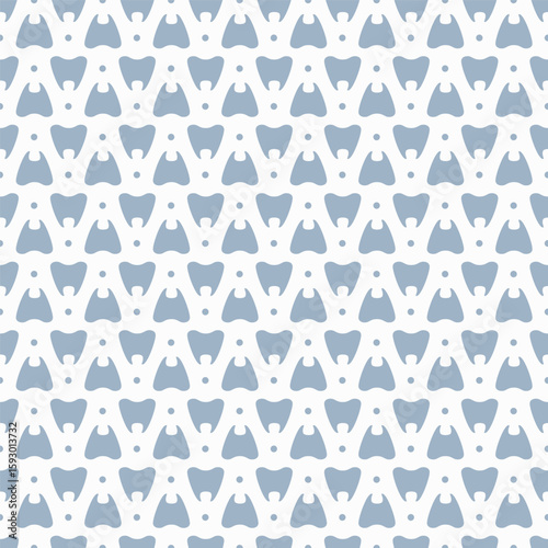 Small Teeth and Polka Dots. Cartoon Vector Concept. Handmade Background. Vector