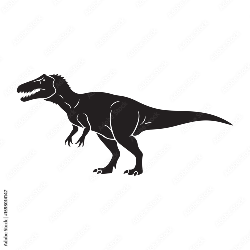 Fototapeta premium Giganotosaurus Silhouette Vector