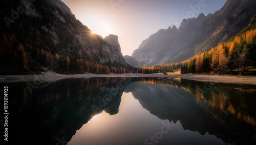 Lake braies dolomites italy nature landscape mountains reflection travel destination