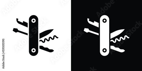 Foto Swiss Knife icon collection. Vector icon design template