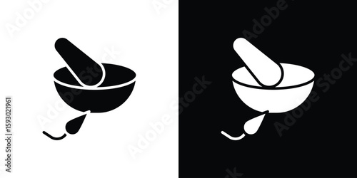 Herbal medicine icon collection. Vector icon design template