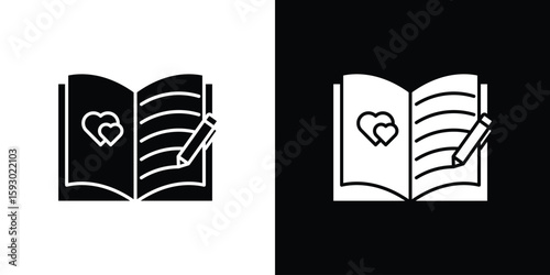 Guests book icon collection. Vector icon design template