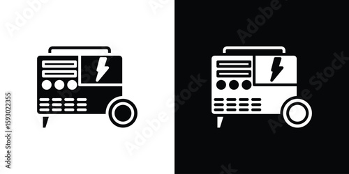 Generator icon collection. Vector icon design template