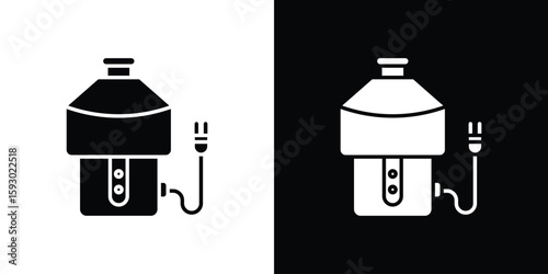 Garbage disposal icon collection. Vector icon design template