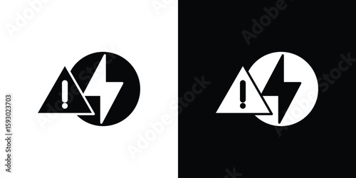 Electric Problem icon collection. Vector icon design template