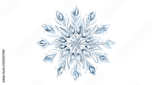 Elegant Snowflake White Jewelry Close-Up