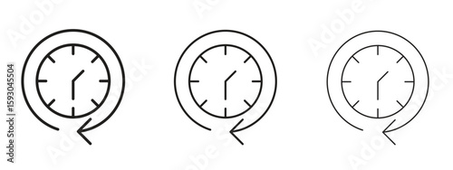 Canvastavla Past icon in trendy line style. icon illustrations