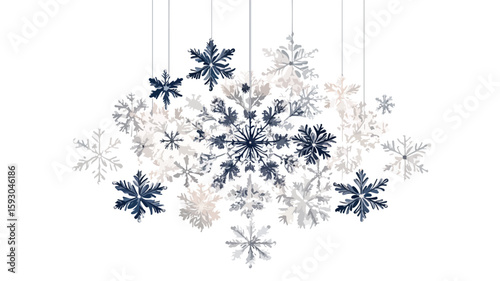 Elegant Snowflake Christmas Chandelier