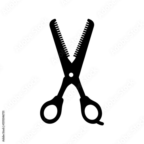 silhouette, shears, thinning, barber, barbershop, equipment, hairdressing, grooming, haircut, style, tool, metal, stainless, steel, salon, professional, care, beauty, sharp, blade, handle, instrument,