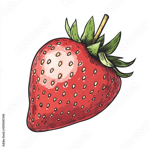 strawberry isolated on white background